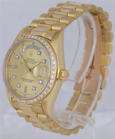 rolex 18k president|pre owned Rolex president gold.